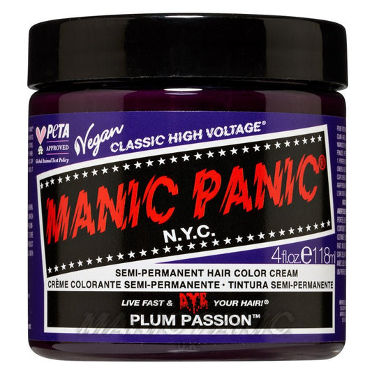 Manic Panic Plum Passion™ - Classic High Voltage® PPD İçermeyen Yarı Kalıcı Saç Boyası - 118ml - MP Studio Türkiye